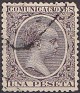 Spain 1889 Brown 1 PTA Violet Edifil 226. España 1889 226. Uploaded by susofe